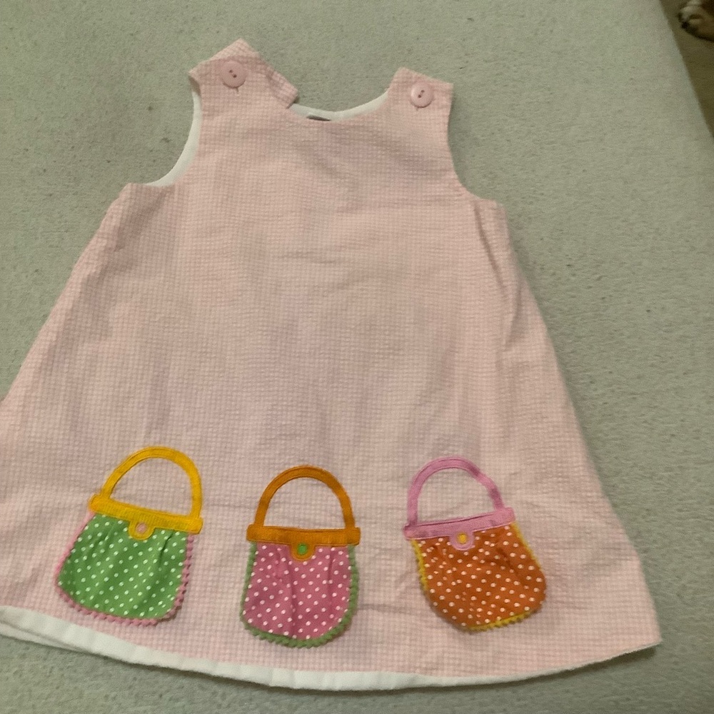 Mulberry St. Kids Casual Dress‎ - Pink and White